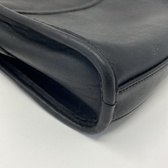 Coach Vintage Black Leather Austin Crossbody Adjustable Strap Purse - Picture 9 of 14